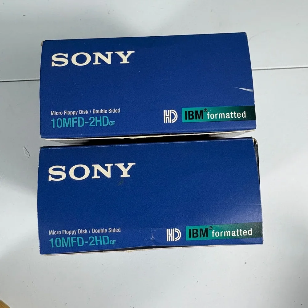 Vintage Sony 3.5 Floppy Disks Lot‎ IBM Formatted DS HD New Old Stock